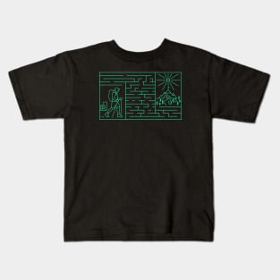 A maze between adventure Kids T-Shirt